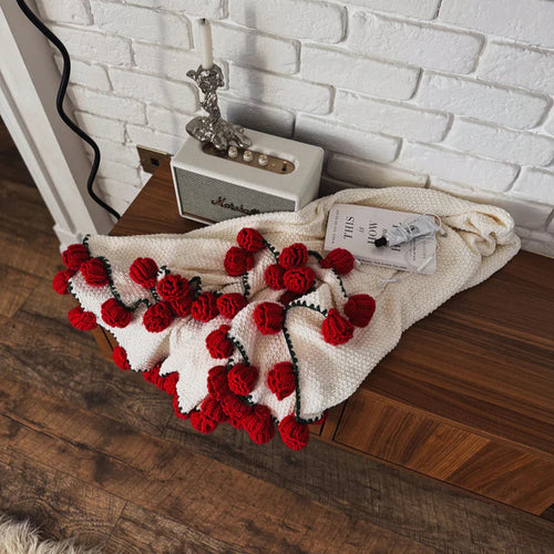 Blomfilt™ – Handvirkad bukett som blir till en filt