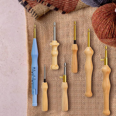 Lugnastygn™ komplett punch needle-kit – inklusive garn, nålverktyg