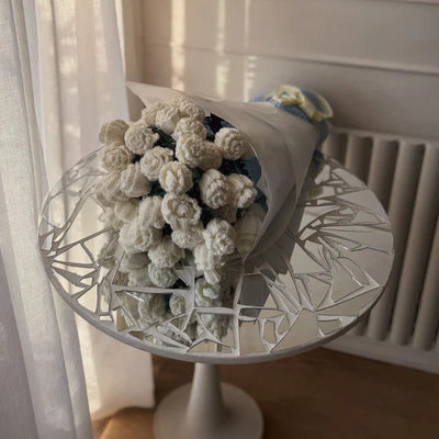 Blomfilt™ – Handvirkad bukett som blir till en filt